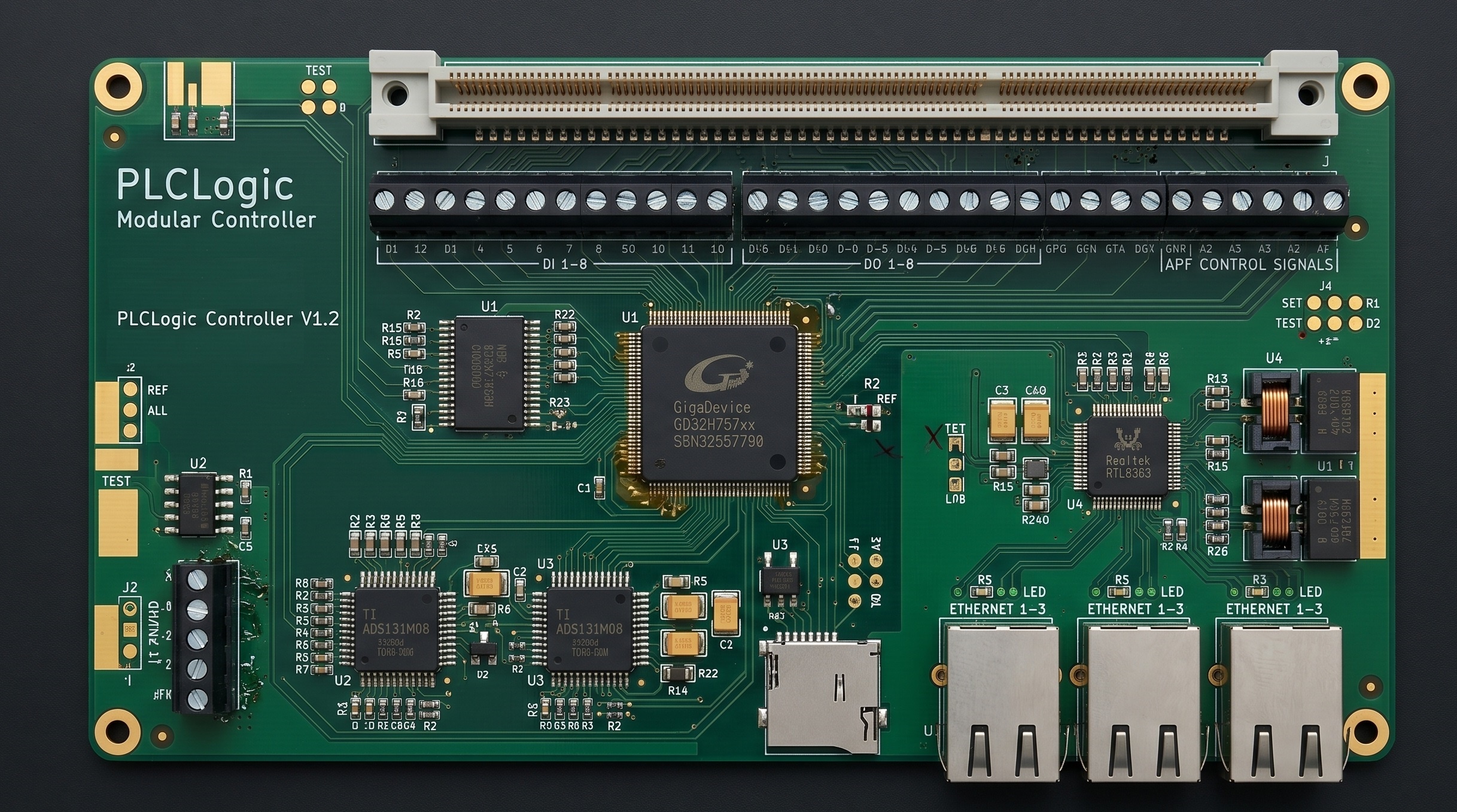 PLCLogic Modular Controller PCB