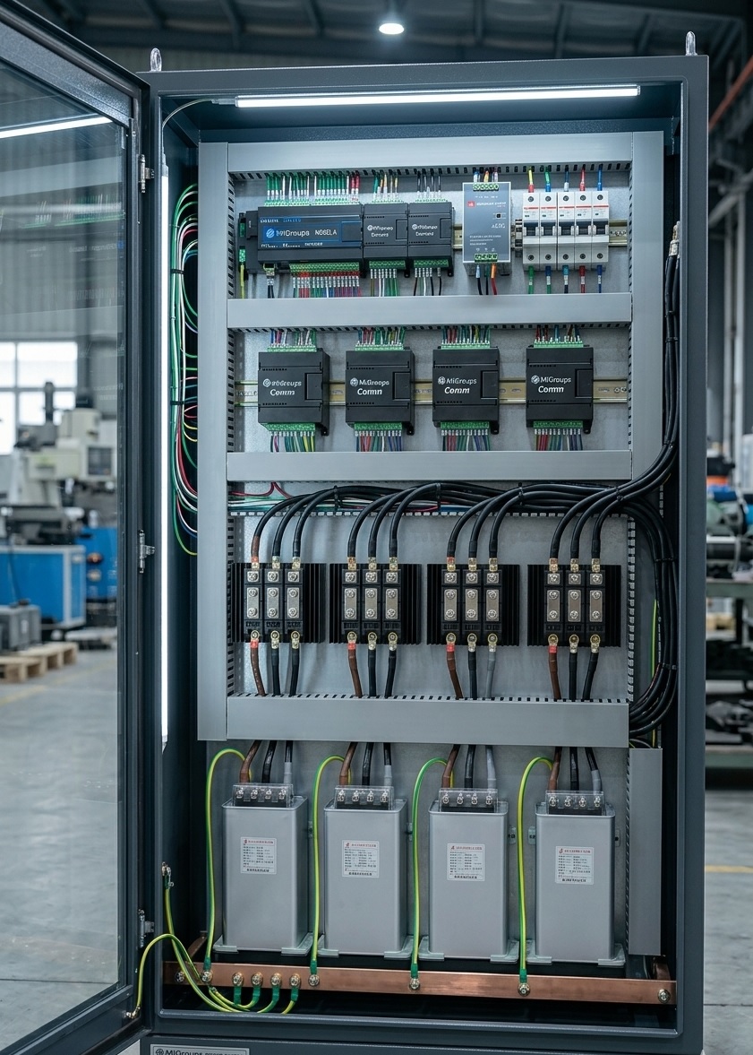 Control cabinet interior